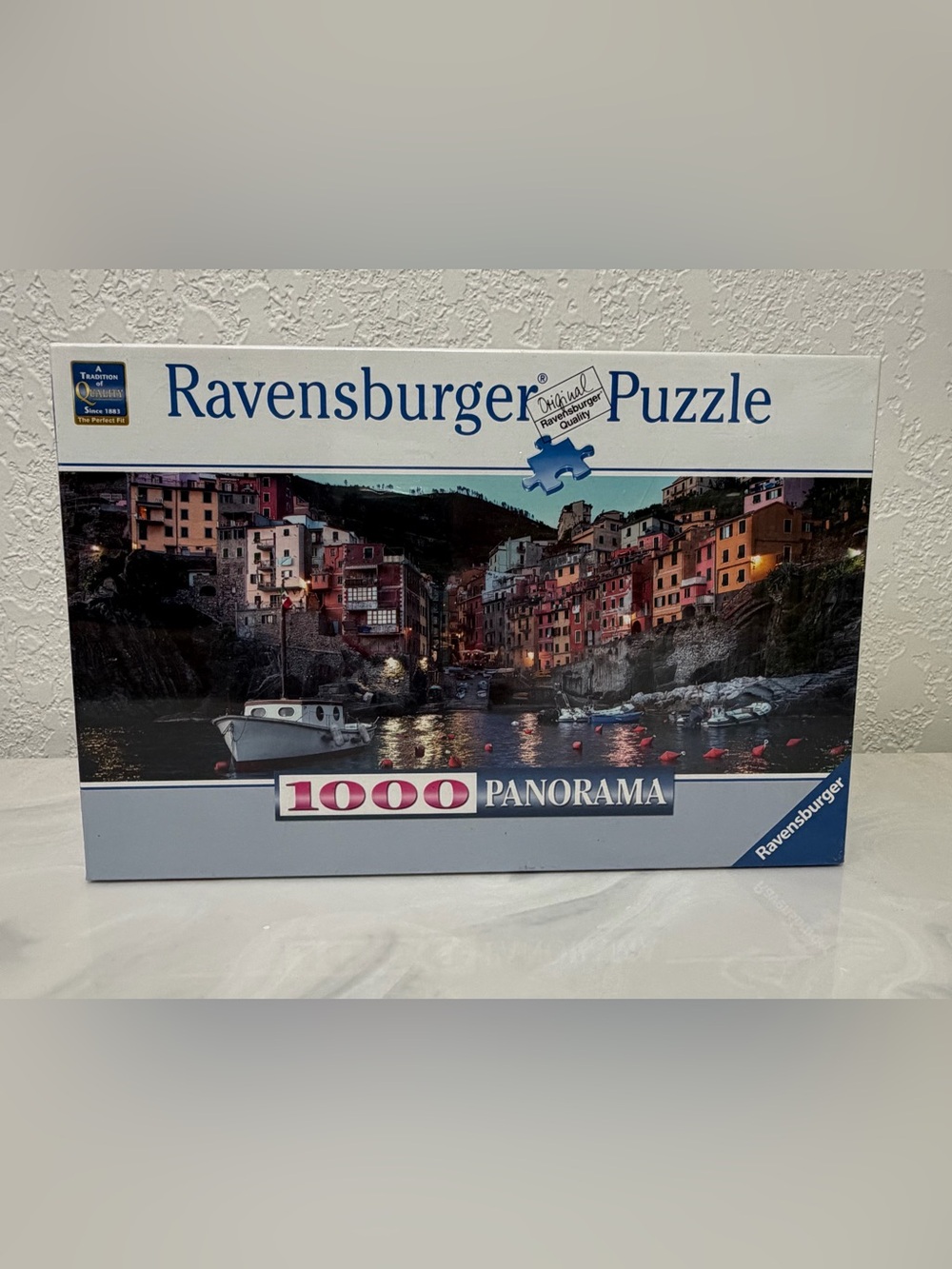 Sealed Ravensburger 1000 Piece Panoramic Puzzle - ‘Riomaggiore at Dusk’
